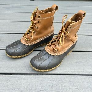 LL Bean Duck Boots Brown Womens size 9 W